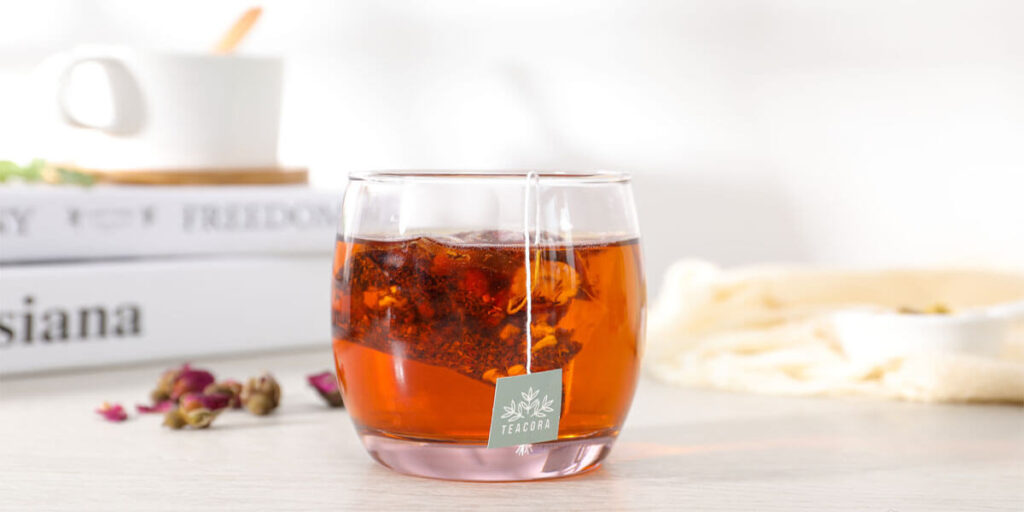 Put the teabag or loose-leaf tea into a strainer