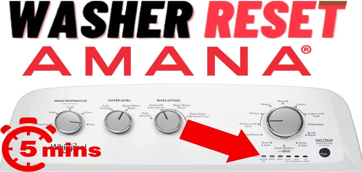 How to reset amana washer lid lock